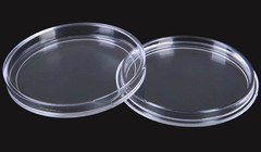 100PCS 30mm Silver Gold Coin Cases Capsules Holder Clear Plastic Round Storage