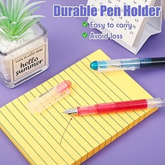 12 Pieces Disposable Fountain Pens, Quick-Drying Ink Pen, Smooth-Writing