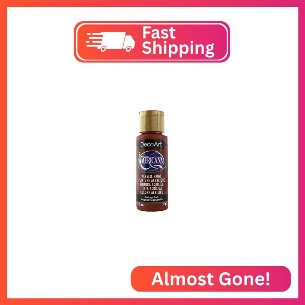 Americana Acrylic Paint 2oz-Heritage Brick – Opaque