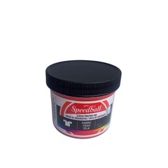Speedball Red Screen Printing Ink 4oz Fabric Paper Cardboard Water-Based