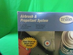 Testors Airbrush & Propellant System Model 8821 Made in USA SEALED NEW
