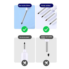 10Pcs/Set Multi-Purpose 20Mm Deep Hole Long Nib Head Marker for Metal Perforatin