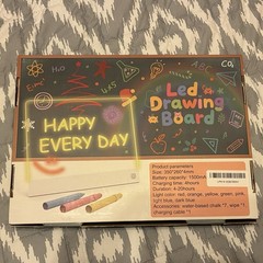 17″ LED Drawing Board for Kids – Rechargeable, 7 Colors & 5 Light Modes