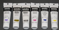 Premium Lot of 6 x Liquitex Heavy Body Acrylic Paint- 2 oz Tubes – Retail $53.00