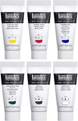 Versatile 6-Color Heavy Body Acrylic Paint Set for Canvas and Paper Artistry