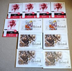 Lot Strathmore Bristol Paper: 11″x14″ Vellum, 11″x17″ Smooth, 11″x17″ Vellum 500