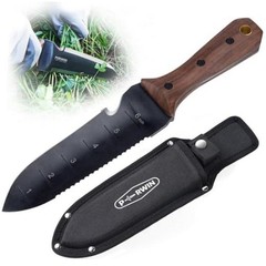 Hori Hori Garden Knife, Garden Tools with Sheath for Weeding, 7″ Single Head