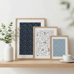 Blue 12×12 In Scrapbook Paper – 24 Sheets Floral and Boho Pattern Papers