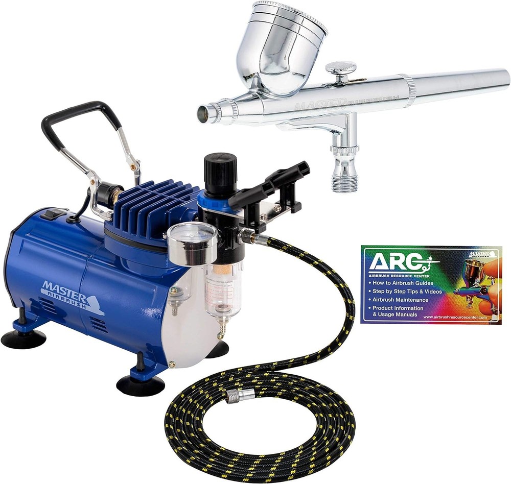 Versatile Airbrush System: Model G22 with Automatic Shut-Off & Filters Included