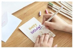 Metallic Marker Pens Set Of 12 Colors Fine Point Metallic Marker Pens For Black