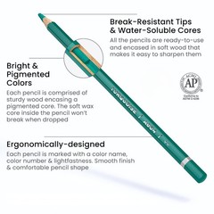 ARTEZA 48 Watercolor Pencils, Water Colored Pencils Set Office Product
