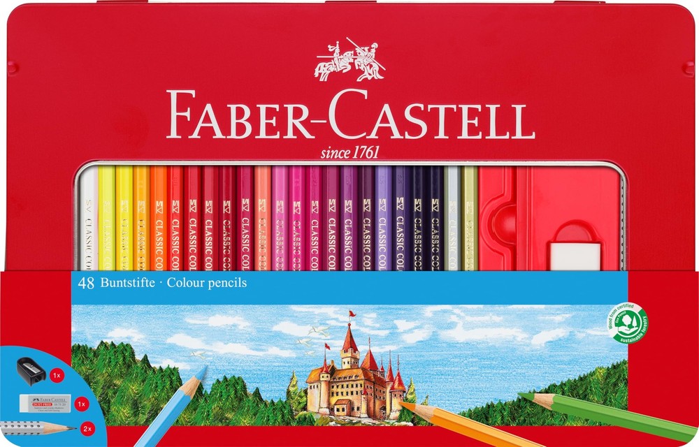 Classic Colored Pencils Tin Set, 36 Vibrant Colors In Sturdy Metal Case – Pre…
