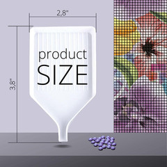 24PCS Diamond Art Painting Sorting Trays � 3.8X2.8 Inch Plastic White