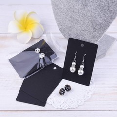 TUPARKA 120 Pcs Earring Display Card, Necklace 1 count (Pack of 120), Black
