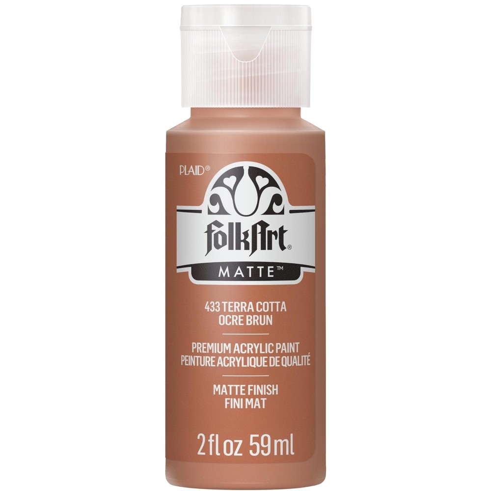 FolkArt Acrylic Paint in Assorted Colors (2 2 Fl Oz (Pack of 1), Terra Cotta