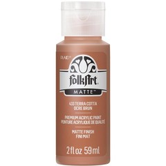 FolkArt Acrylic Paint in Assorted Colors (2 2 Fl Oz (Pack of 1), Terra Cotta