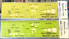Staedtler Mars 977 575 Electro Symbols Template METRIC Berol Pickett Timely