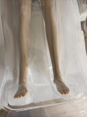 JIAOU DOLL 1/6 FEMALE SEAMLESS LARGE Bust Pale Figure Body w/ DETACHABLE FEET