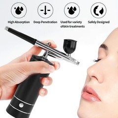 Professional Wireless Airbrush Kit with Adjustable Pressure & 3 Capacity Cups