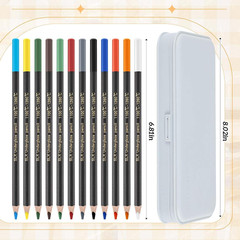 Underglaze Pencils Ceramic Art Set 12 Colors Includes Sharpener Eraser Pottery