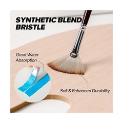 25 Pieces Paint Brushes, Expert Synthetic Nylon Bristles Paint … Fast USA SHIP