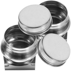 2 Pcs Stainless Steel Palette Cups For Oil Painting And Solvent Use