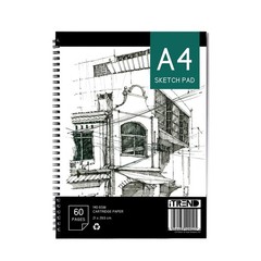 A4 Sketch Pad Spiral Cartridge Drawing paper 140GSM Grade Art Pad