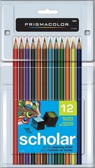 Scholar Colored Pencil Set, 3 Mm, 2b (#2), Assorted Lead/barrel Colors, Dozen