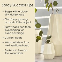 Krylon K02706007 Dover White Fusion All-in-One Spray Paint 12 oz. (Pack of 6)