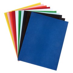 Hygloss Products Velour Paper Soft Assorted 10 Inches 20 Sheets Functional Gloss