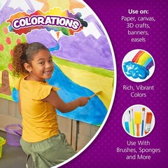 Colorations Paraben-Free Tempera Paint 1 Gallon Vibrant Turquoise Kids