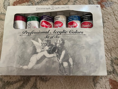Vintage Utrecht Professional Acrylics Complete Acrylic Paint Set of 6 2 oz