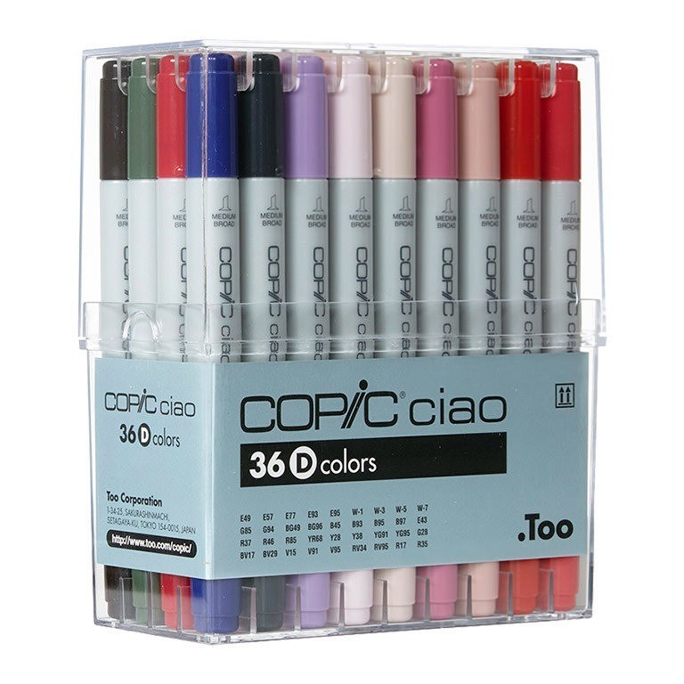Copic Ciao Marker 36Pc Set D, 36D