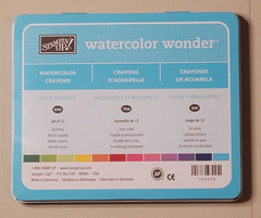 Retired Stampin’ Up WATERCOLOR WONDER CRAYONS- BOLD BRIGHTS, set of 12- 106695