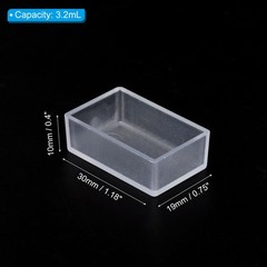 3.2ml Watercolor Pans, 24 Pack Empty Full Pans Watercolor Tins, Clear