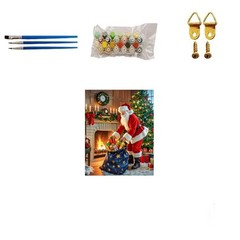 TINDAY Paint by Numbers Stanta Claus Number 16×20 inches, SANTA-2