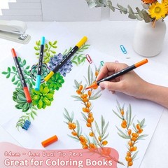 Complete 36-Color Art Marker Set – Water-Resistant Fine & Brush Tips for Artists