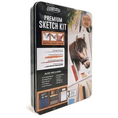 Charcoal Pencil Sketching and Drawing Set Learn to Draw Art Kit for Kids Teens