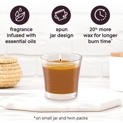 Glade 1-Wick Scented Candle Jar, 6.25 inches (W) x 4.8 (H), Brown