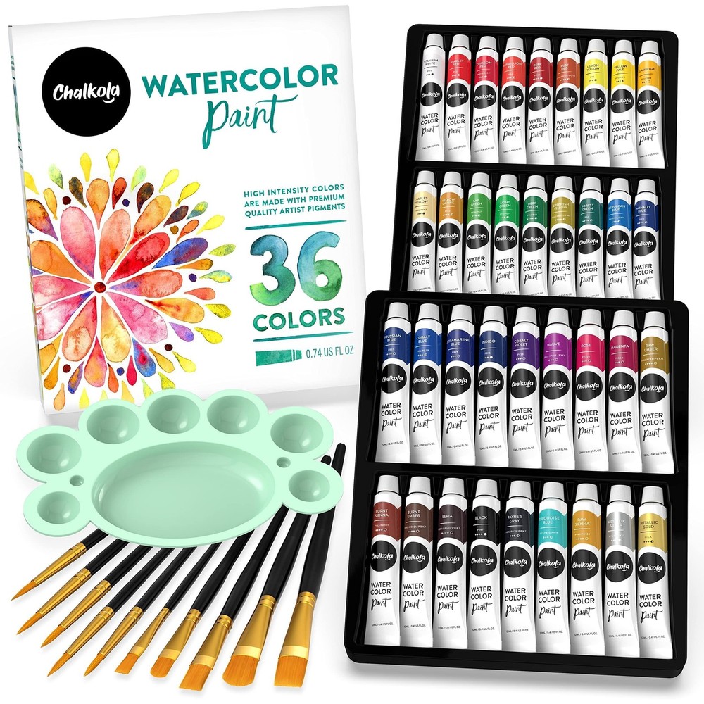 Watercolor Paint Set for Adults & Professional Artists – 36 Watercolor Tubes …