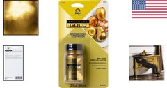 Non-Toxic Metallic Acrylic Paint – Treasure Gold 2 Oz for Multi-Surface Projects