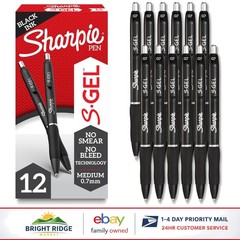 Bold Black Gel Ink Pens, 0.7mm Medium Point, Ideal for Teachers and Students