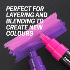uni PC-5M Water-Based Paint Markers, Reversible Medium Tip (1.8-2.5mm), Assor…