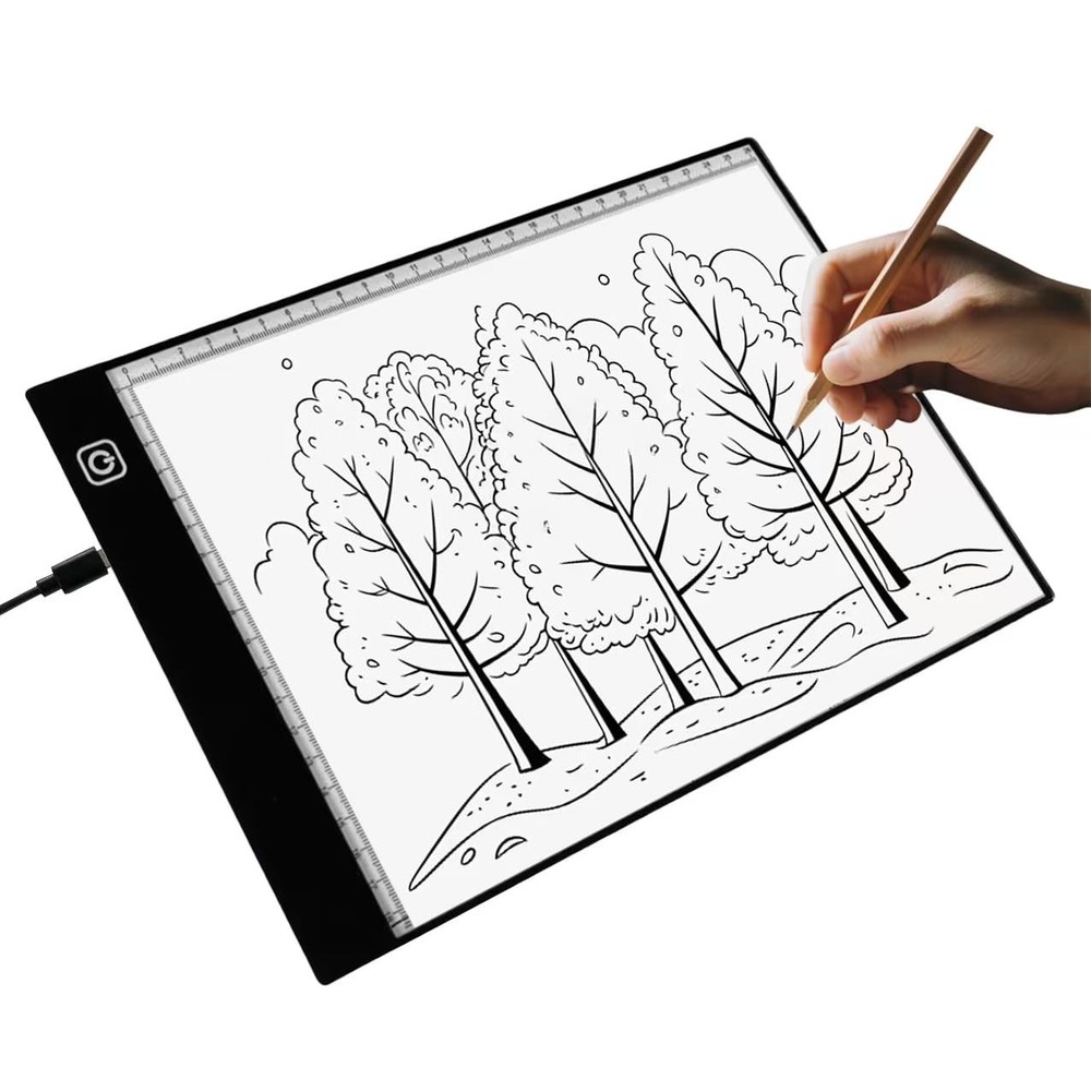A4 LED Light Box for Tracing and Drawing Ultra Thin Adjustable Light Table, …