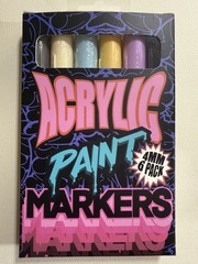 Alpha6 Acrylic Paint Markers 6pack 4mm New
