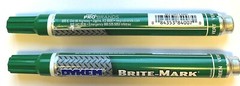 DYKEM MARKERS BRITE-MARK 2 PC INDUSTRIAL ALL PURPOSE GREEN #84007