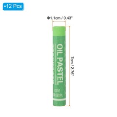 PATIKIL Yellow Green Oil Pastels, 12Pcs Soft Crayons 2.76,