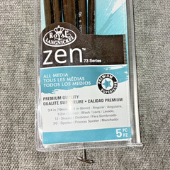 Royal & Langnickel Zen 5 Piece Angular Artist Paint Brush Set Ser 73 RZEN-SET735