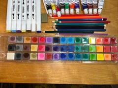 Lot Of 130 ARTSKILLS Acrylic Oil Pastel Supplies Some New Some Used