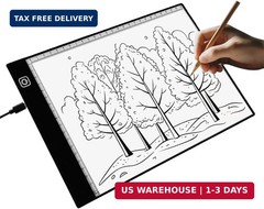 A5 LED Light Box for Tracing and Drawing – Ultra-Thin Adjustable Light Table/Boa